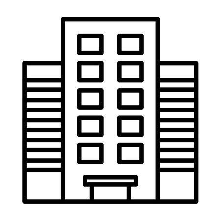 Building icon isolated vector illustration.のイラスト素材