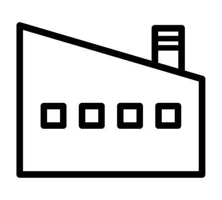 Factory icon isolated vector illustration.のイラスト素材