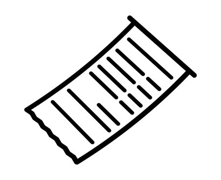 Receipt issuance isolated vector illustration.のイラスト素材
