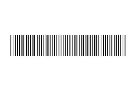 A barcode isolated vector illustration.のイラスト素材