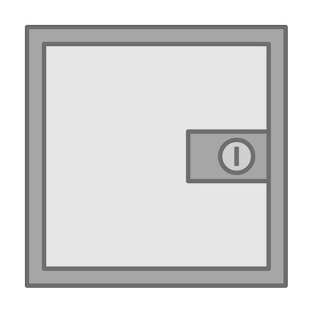 Coin locker isolated vector illustration.のイラスト素材