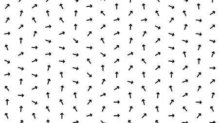 Arrow patterns pointing in various directions.のイラスト素材