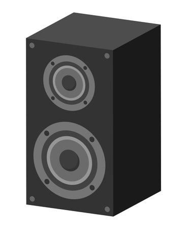 A speaker isolated vector illustration.のイラスト素材