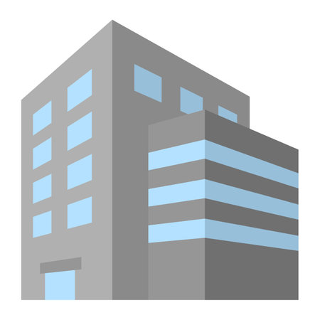 A building isolated vector illustration.のイラスト素材