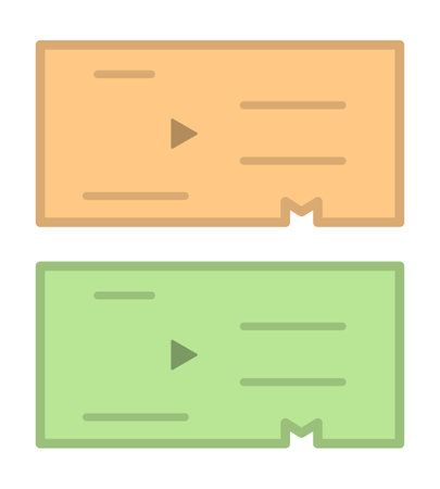 Train tickets isolated vector illustrations.のイラスト素材