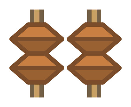 An abacus icon isolated vector illustration.のイラスト素材