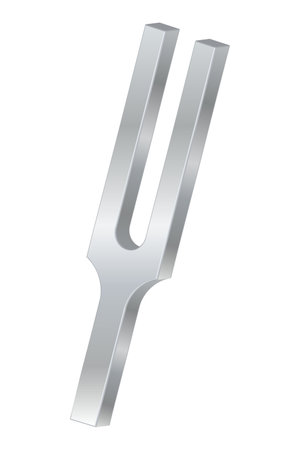 Tuning fork isolated vector illustration.のイラスト素材