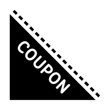 Triangle coupon isolated vector silhouette.のイラスト素材