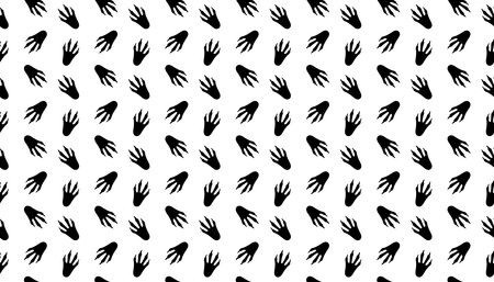 Crocodile Footprints Seamless Pattern Background.のイラスト素材