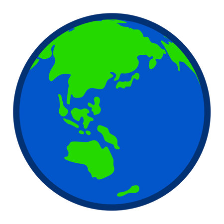 The earth isolated vector illustration.のイラスト素材