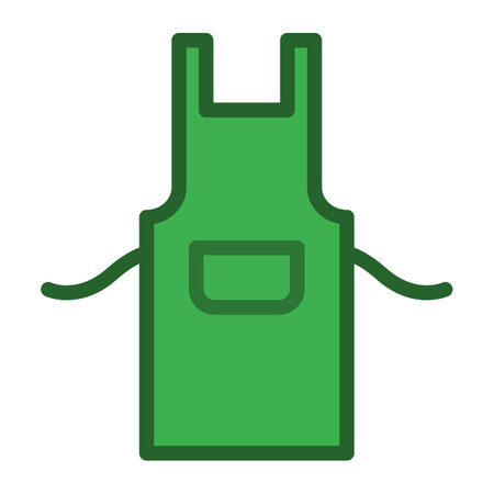 Simple apron isolated vector icon.のイラスト素材