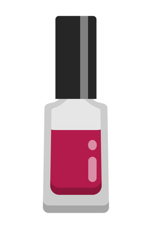 Nail Polish Isolated Vector Illustrationのイラスト素材