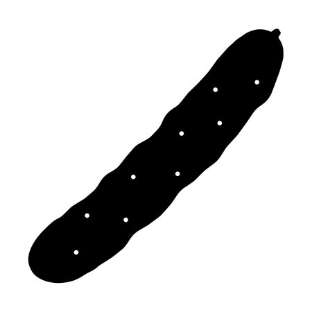 A Cucumber Isolated Vector Silhouetteのイラスト素材