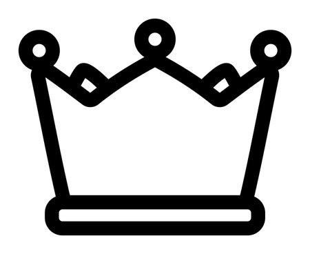 A Crown Isolated Vector Iconのイラスト素材
