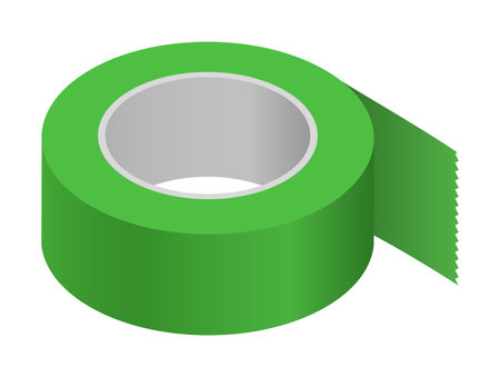 Masking Tape Isolated Vector Illustrationのイラスト素材