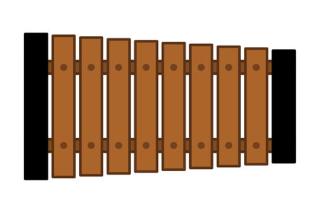 A Xylophone Isolated Vector Illustrationのイラスト素材