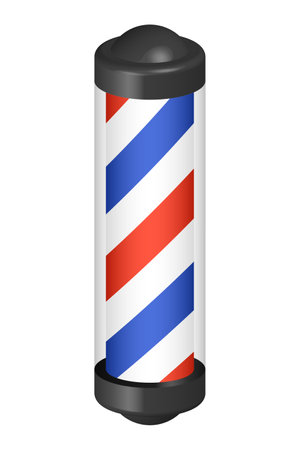 Barberâs Pole Isolated Vector Illustrationのイラスト素材