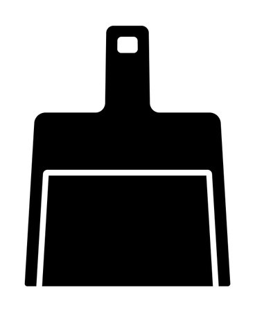 A Dustpan Isolated Vector Silhouetteのイラスト素材