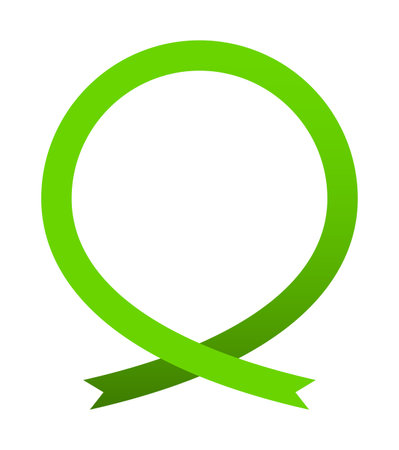 Ribbon Circle Frame Isolated Vector Illustrationのイラスト素材