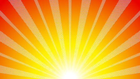 Halftone Radiant Background in Vectorのイラスト素材