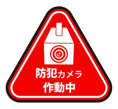 Security Camera in Operation Sign. Translation: â€œSecurity Camera in Operation.â€