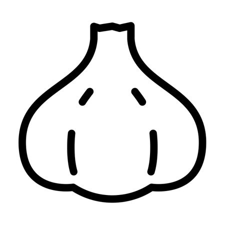 A Garlic Isolated Vector Iconのイラスト素材