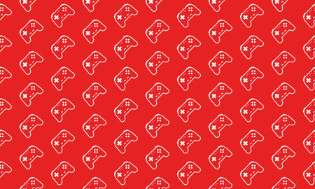 Game Controller Seamless Pattern Background