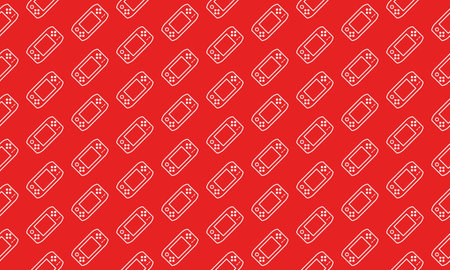 Portable Game Console Seamless Pattern Backgroundのイラスト素材