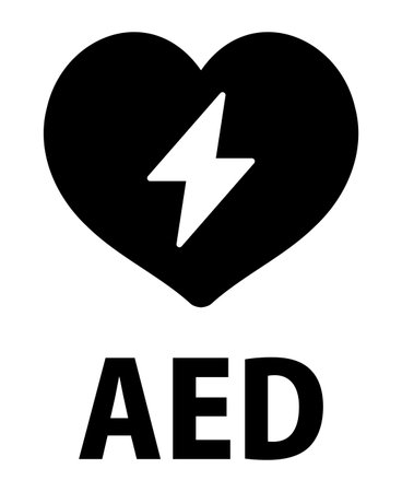 AED Icon Isolated Vector Silhouette