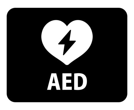 AED Icon Isolated Vector Silhouette