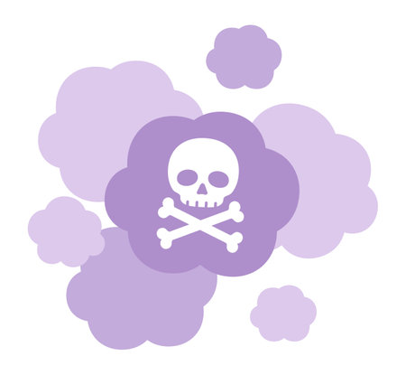 Poison Gas Isolated Vector Illustrationのイラスト素材
