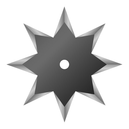 A Shuriken Isolated Vector Illustrationのイラスト素材