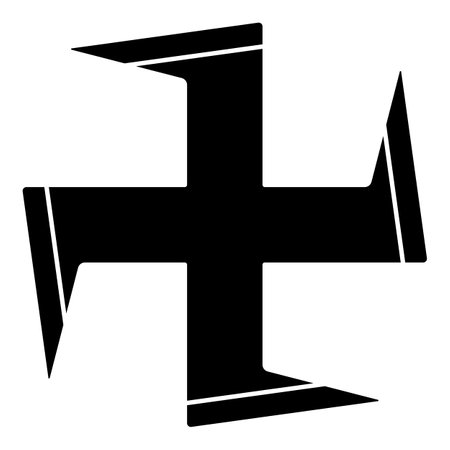 A Shuriken Isolated Vector Silhouetteのイラスト素材