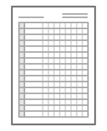 Paper of the list of namesのイラスト素材