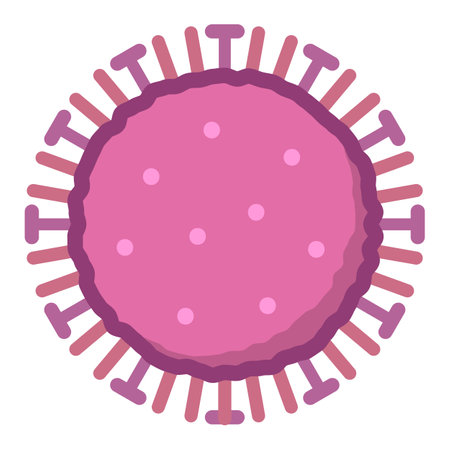 Influenza virus isolated vector illustrationのイラスト素材