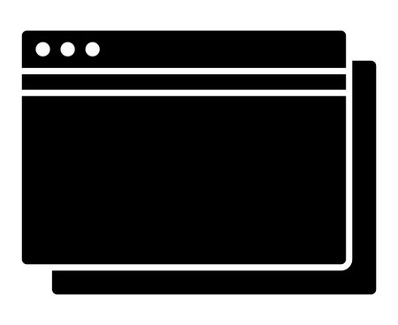 PC window isolated vector iconのイラスト素材