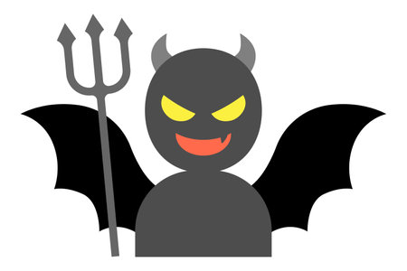 Laughing Devil Isolated Vector Illustration