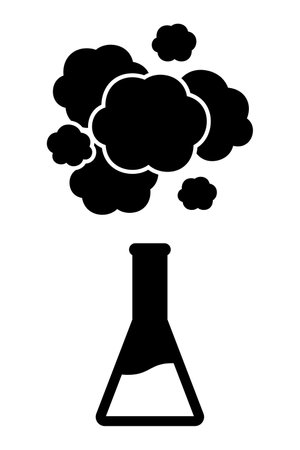 Toxic Liquid in a Triangular Flaskのイラスト素材