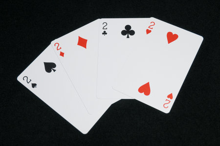 Four 2s of Playing Cards