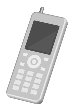 Bar phone isolated vector illustrationのイラスト素材