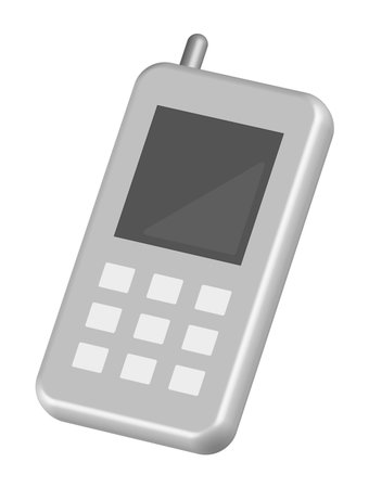 Bar phone isolated vector illustrationのイラスト素材