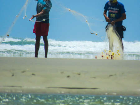 Sea, fisherman, brazil, nature, ocean, nature, ocean, fisherman, fishermen, fishingのeditorial素材