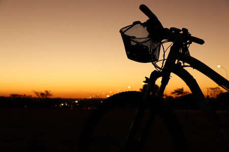 Sunset, sunset, Brasilia, bike, sun, brazil, bicycleの写真素材
