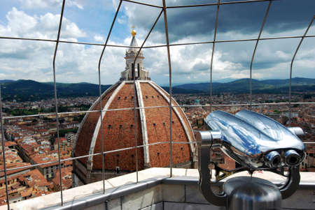 Beautiful city view in Florence (Firenze, Italy) from the city towerのeditorial素材
