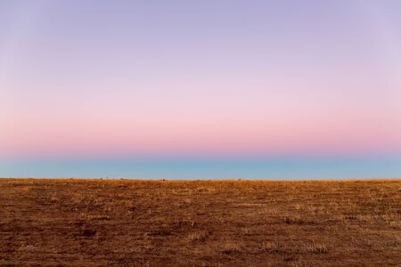 Evening of Perth Wave Rock Park, Western Australiaの写真素材