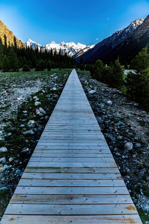 Yilixiate Ancient Road, Xinjiang, Chinaの写真素材