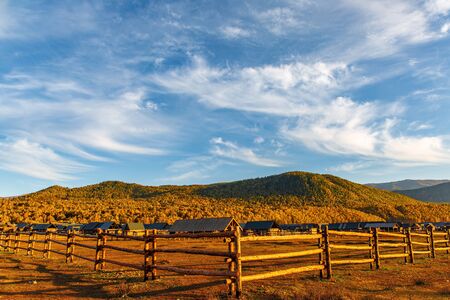 scenery of Hemu, Xinjiang, Chinaの写真素材