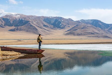Xinjiang Yili Sailimu Lake scenery