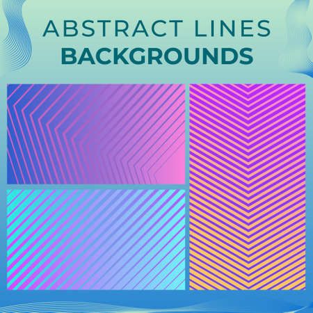 Abstract lines backgrounds Free Vectorのイラスト素材