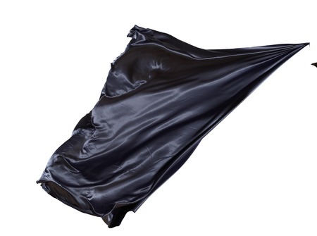 fabric weaves the wind, isolated on white backgroundの写真素材